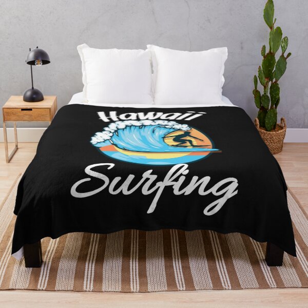 Item preview, Hawaii Surfing Funny Vintage Sunset and Blue Ocean Waves designed and sold by adityanik.