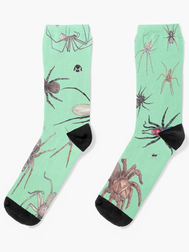 Green Spiders Sully Grippy Socks - 2 Left Size 6-12 months