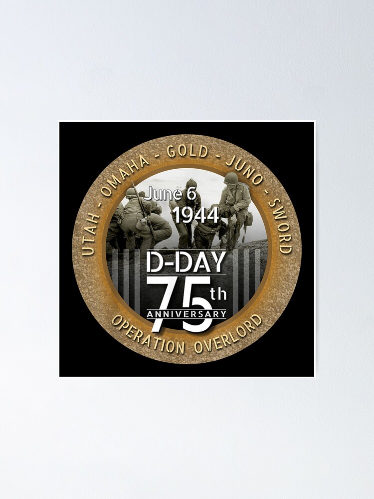 WWII D-Day 75th Anniversary T Shirt Utah Beach Rescue Tee WWII D-Day 75th Anniversary T Shirt Utah Beach Rescue Tee