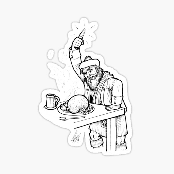 Burns' Night Haggis Sticker