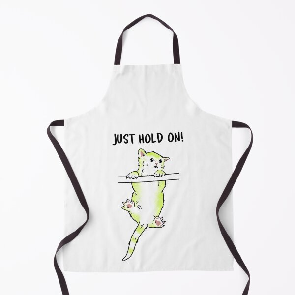 Item preview, Just hold on, motivational kitty designed and sold by foxcart.