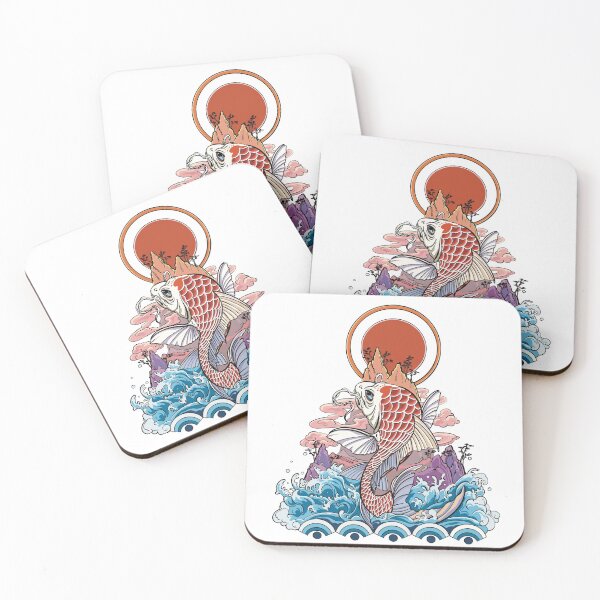 Item preview, Oriental! Exotic! rising sun koi! designed and sold by Cwal-It-T.