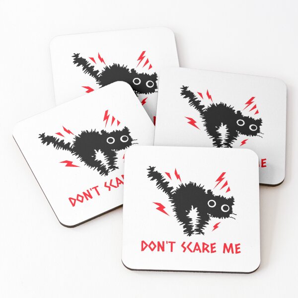 Item preview, Don't scare me, scared kitty designed and sold by foxcart.
