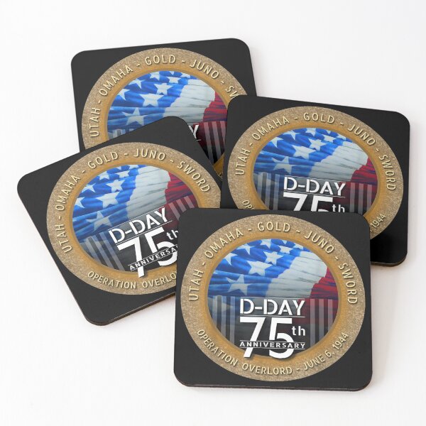 Item preview, WWII D-Day 75th Anniversary Patriotic Flag designed and sold by ameliebo0708.