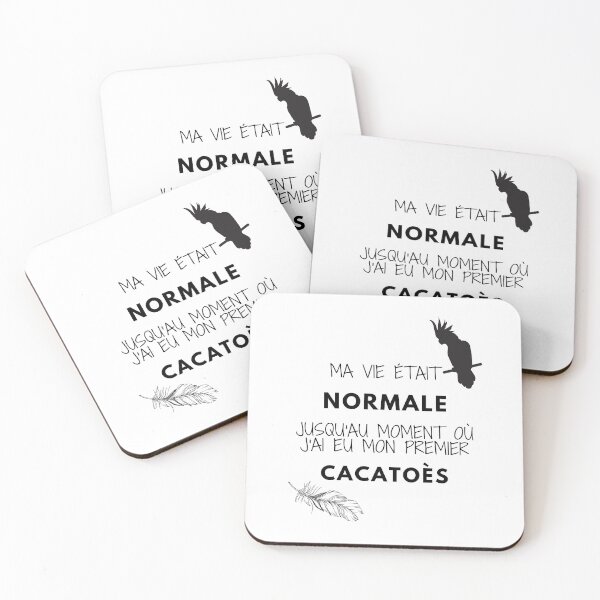 Item preview, ma vie était normale jusqu'au moment où j'ai eu mon premier cacatoès citation designed and sold by L'Atelier Oranjade.