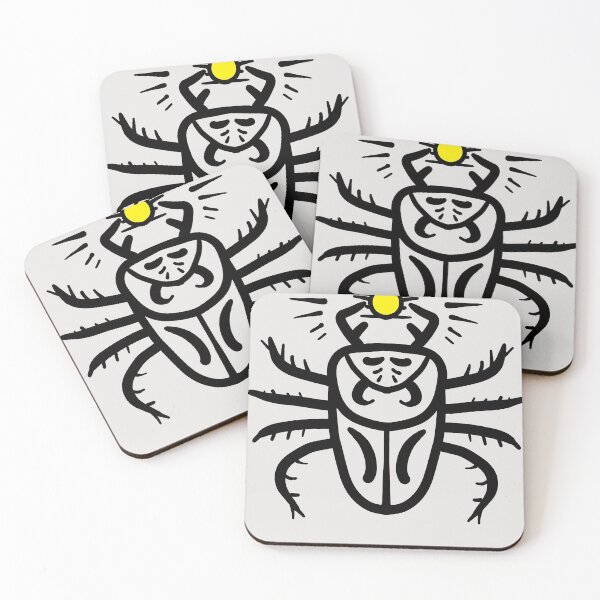 Item preview, tribal scarab bug and sun designed and sold by STRplatinum.