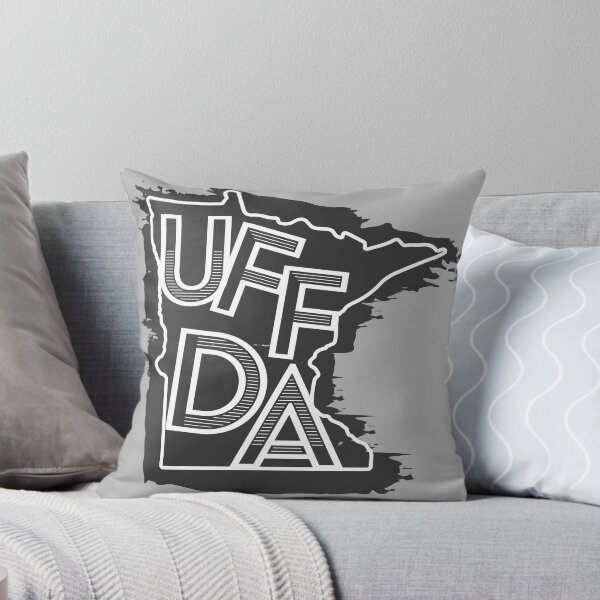 Item preview, Uffda Minnesota State | Painted Map Graphic designed and sold by SaltyLoon.
