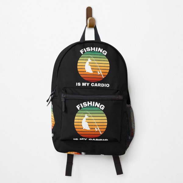 Item preview, Retro Fishing is my Cardio (White Text) designed and sold by CaitU.