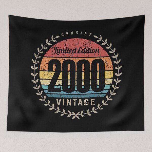 Item preview, 2000 Year Retro Vintage Style Birthday Anniversary Reunion Event Logo designed and sold by hobrath.