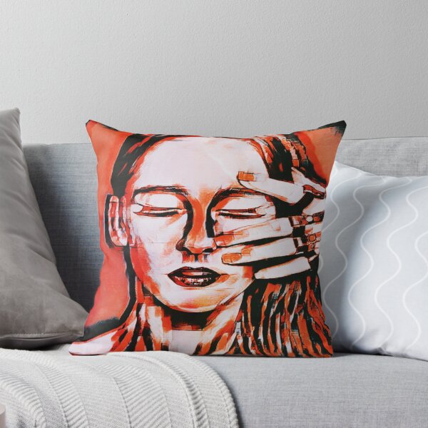 Item preview, Retrato artístico de dama naranja designed and sold by Dont-Complicate.