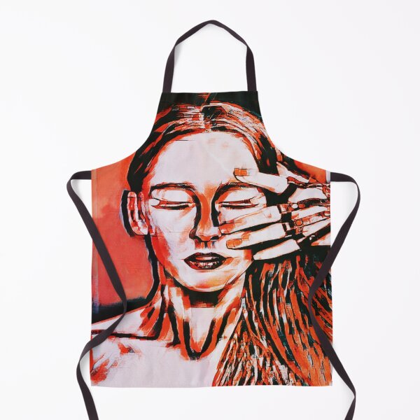 Aperçu de l'œuvre Portrait de dame orange artistique créée et vendue par Dont-Complicate.