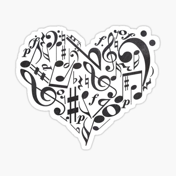 Music Notes Stickers Redbubble