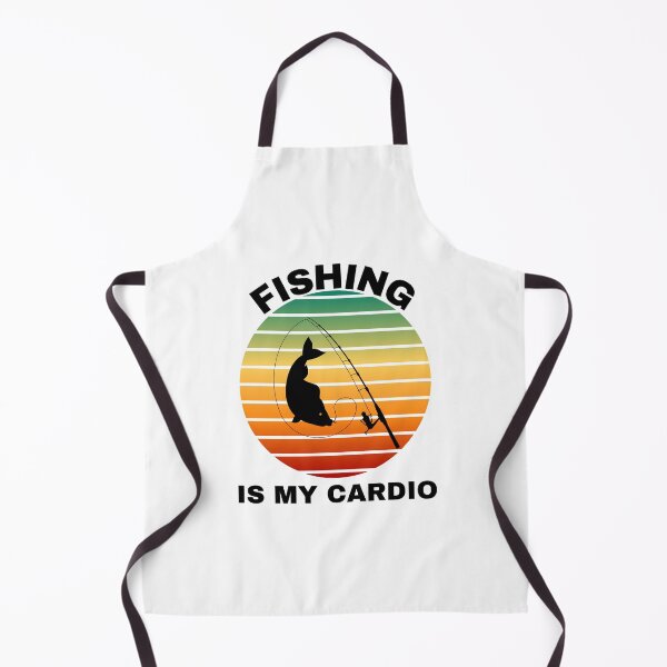 Item preview, Retro Fishing is my Cardio (Black Text) designed and sold by CaitU.