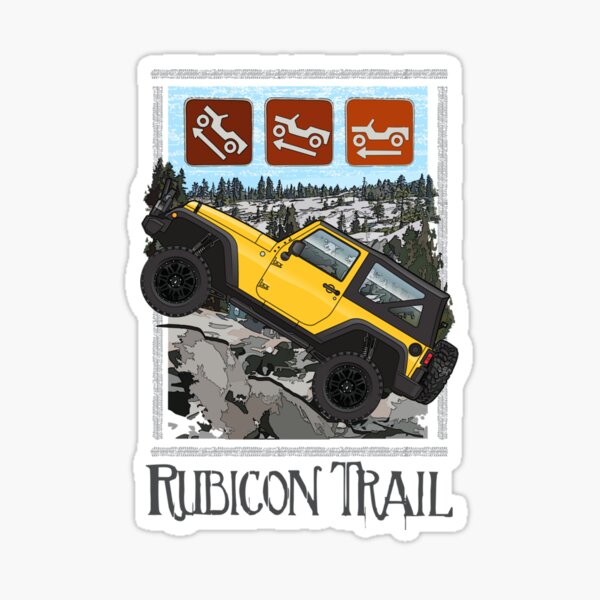 RUBICON TRAIL METAL STREET SIGN OFF ROAD CALIFORNIA JEEP 4 X 4 TRUCK BAJA ROAD