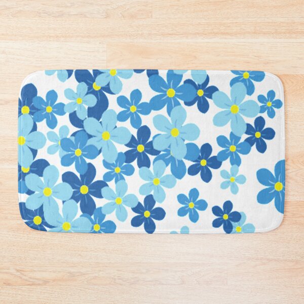 Item preview, Blue Flowers Pattern designed and sold by Pinkaudi.