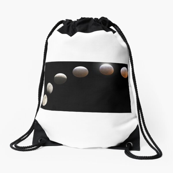Total Lunar Eclipse Drawstring Bag