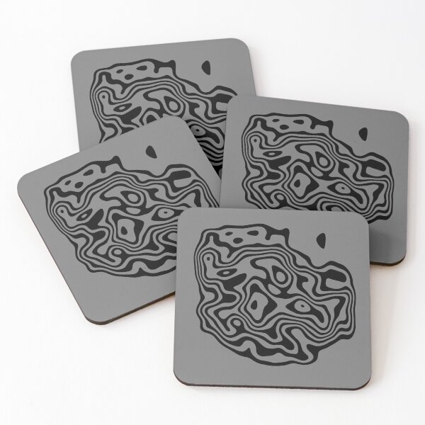 Item preview, Contour design - black and grey designed and sold by rahilvalani.