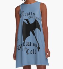 Black Wings In The Cold A-Line Dress