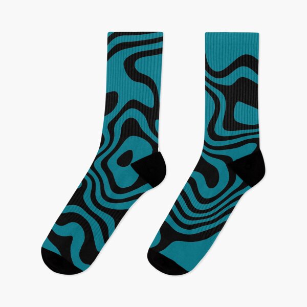 Item preview, Contour design - black and cyan designed and sold by rahilvalani.