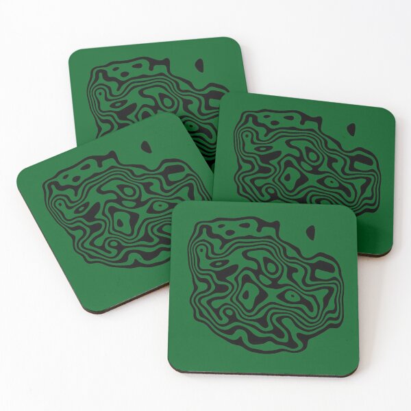 Item preview, Contour design - black and dark green designed and sold by rahilvalani.