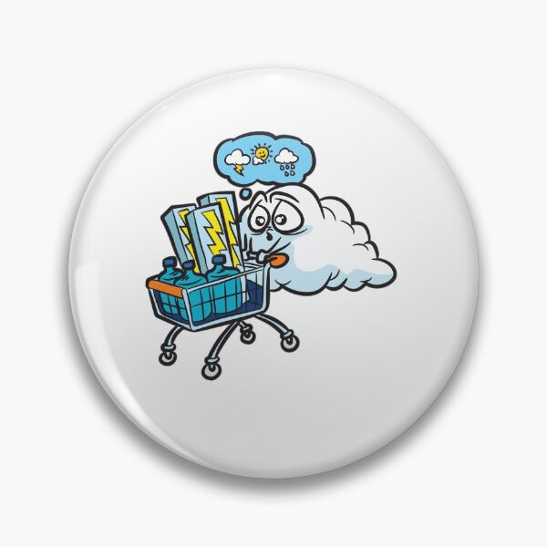 Item preview, Funny Weather Forecast Lighting Bolt Cloud  designed and sold by Moonpie90.