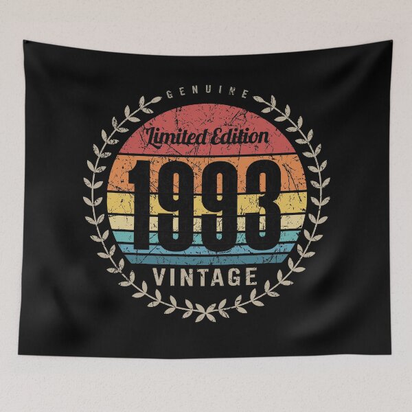 Item preview, 1993 Year Retro Vintage Style Birthday Anniversary Reunion Event Logo designed and sold by hobrath.