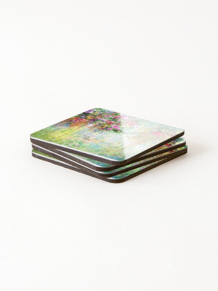 Thumbnail 4 of 5, Coasters (Set of 4), Abstract flower designed and sold by RnCLand.