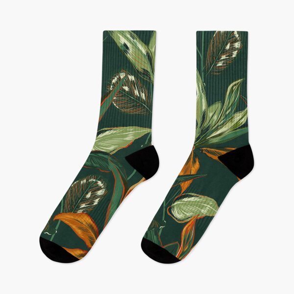 Item preview, Tropical Vibes Nostalgia Dark Teal Background designed and sold by nouveaudecor.