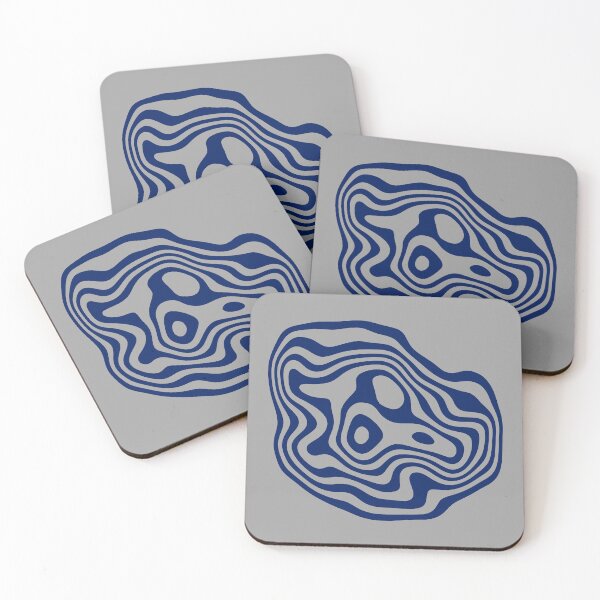 Item preview, Contour design - navy and grey designed and sold by rahilvalani.