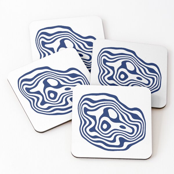 Item preview, Contour design - navy designed and sold by rahilvalani.