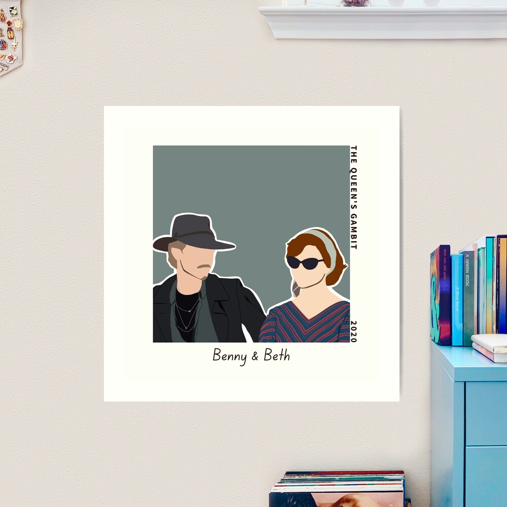 Benny Watts and Beth Harmon The Queen's Gambit | Art Print