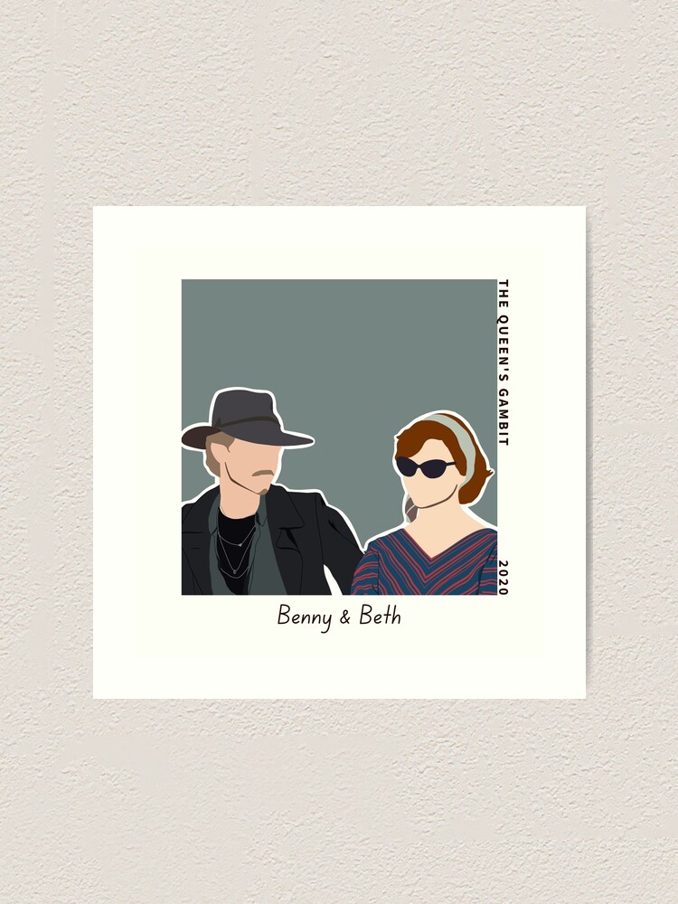 Benny Watts and Beth Harmon The Queen's Gambit | Art Print