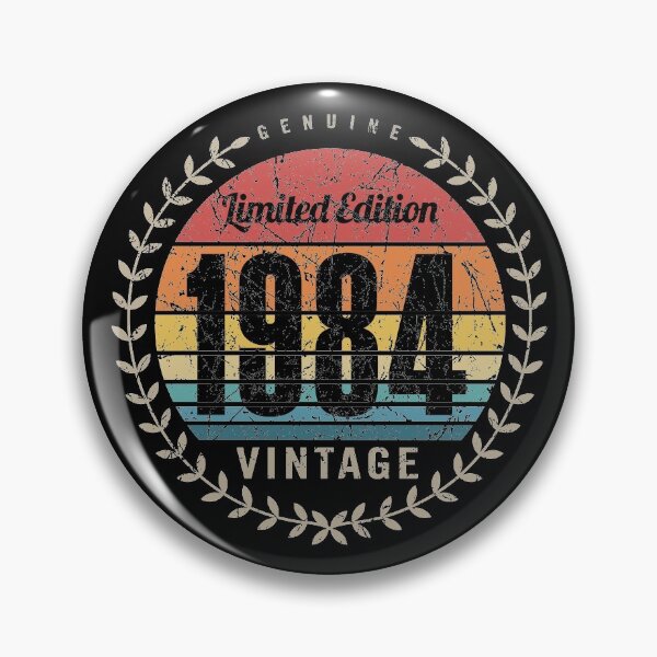 Item preview, 1984 Year Retro Vintage Style Birthday Anniversary Reunion Event Logo designed and sold by hobrath.