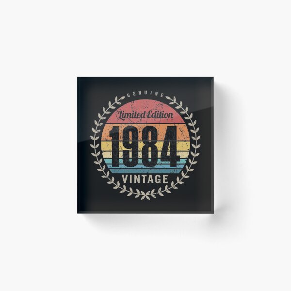 Item preview, 1984 Year Retro Vintage Style Birthday Anniversary Reunion Event Logo designed and sold by hobrath.