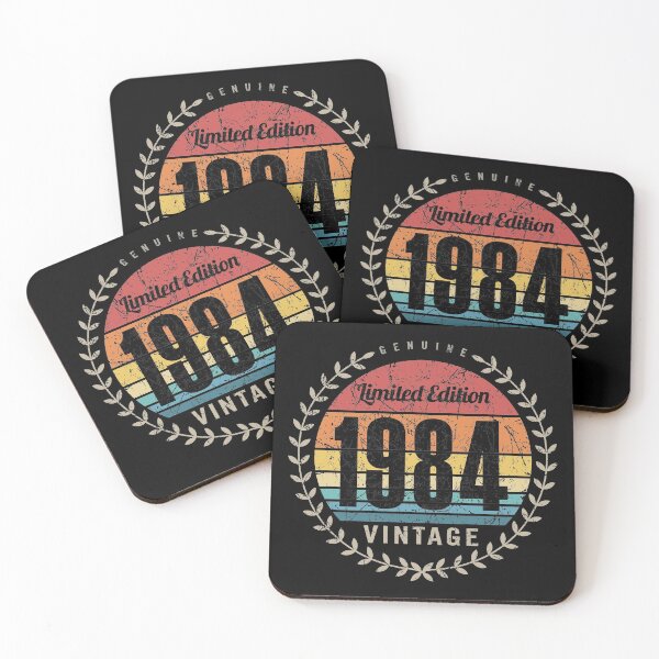 Item preview, 1984 Year Retro Vintage Style Birthday Anniversary Reunion Event Logo designed and sold by hobrath.