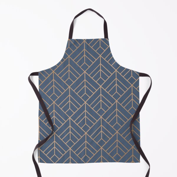 Item preview, Navy Bronze Geometric Pattern designed and sold by MA DESIGNS.