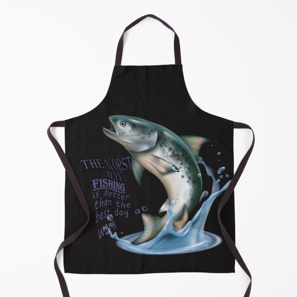 Item preview, jumping fish realistic the worst day fishing is better than the best day at work: for smartphon apple samsung huawei redmi case cover stikers  designed and sold by SISSOUSTORE.