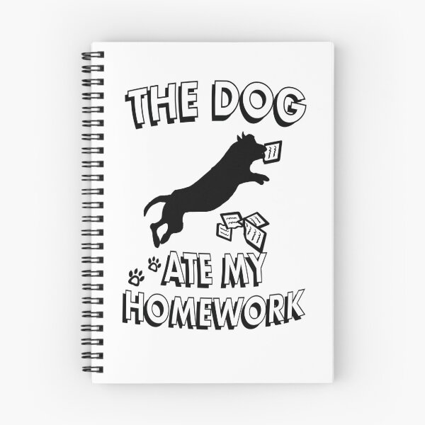 Item preview, The Dog Ate My Homework - white designed and sold by BusyMonkeys.