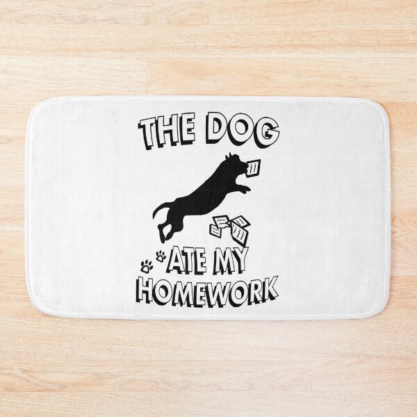 Item preview, The Dog Ate My Homework - white designed and sold by BusyMonkeys.