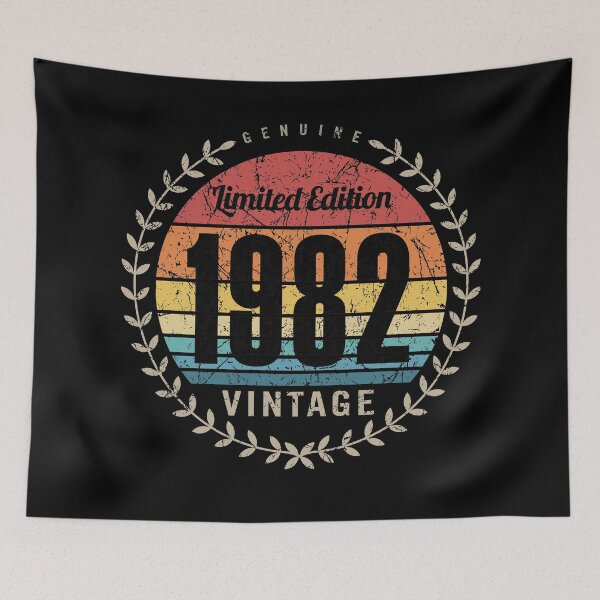 Item preview, 1982 Year Retro Vintage Style Birthday Anniversary Reunion Event Logo designed and sold by hobrath.