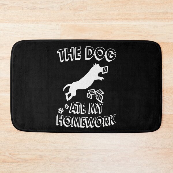 Item preview, The Dog Ate My Homework - black designed and sold by BusyMonkeys.