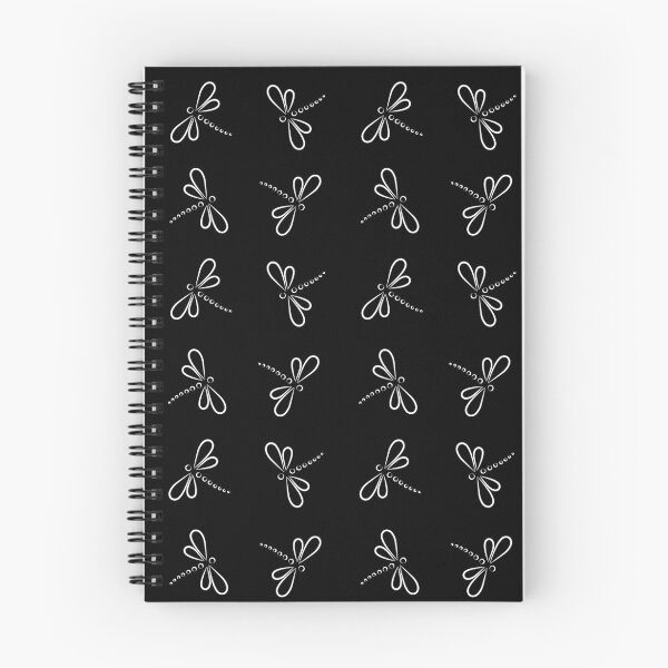 Item preview, Dragonflies pattern - black background designed and sold by CyrielleShop.