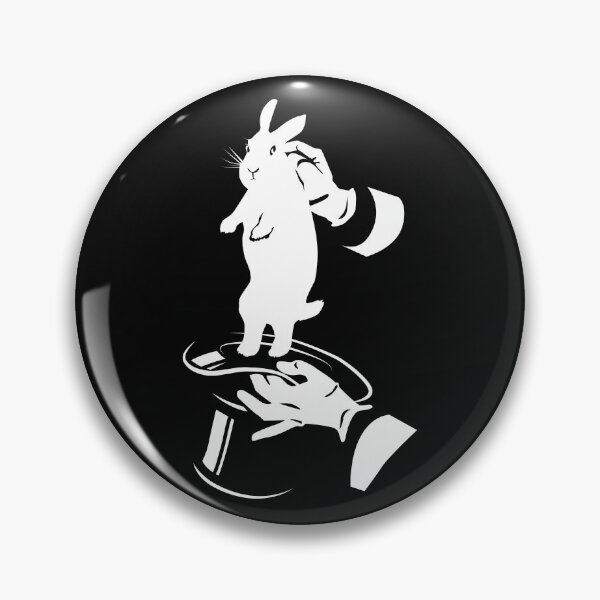 Item preview, classic magic trick pulling a white rabbit out of a top hat wearing white gloves designed and sold by mirrorimages.