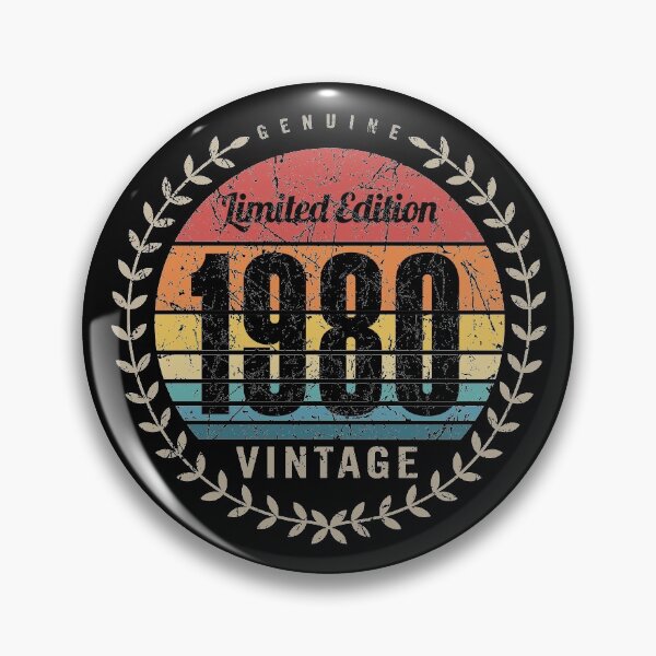 Item preview, 1980 Year Retro Vintage Style Birthday Anniversary Reunion Event Logo designed and sold by hobrath.