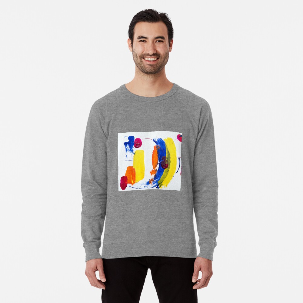 Yellow abstract Lightweight Sweatshirt