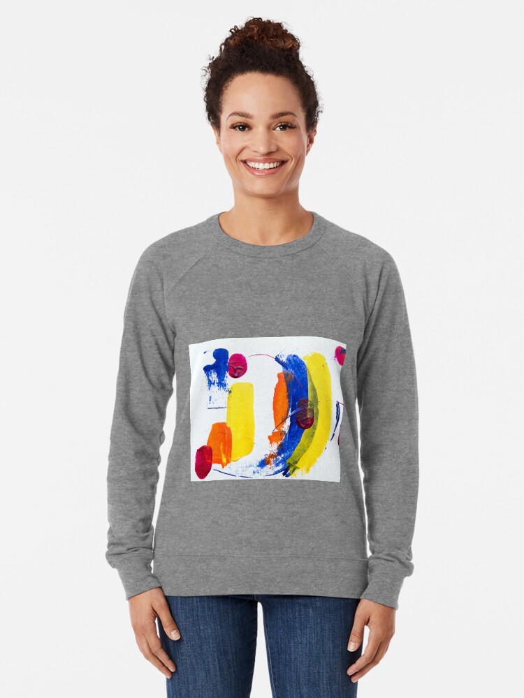 Alternate view of Yellow abstract Lightweight Sweatshirt