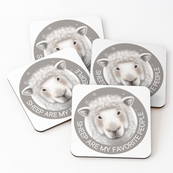 Item preview, SHEEP ARE MY FAVORITE PEOPLE (US spelling) designed and sold by wiboandbear.