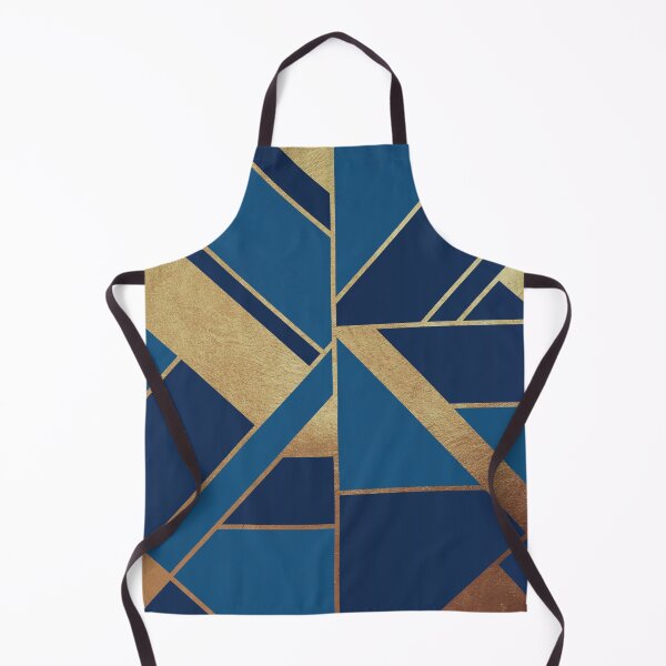 Item preview, Modern Geometric in Blue and Gold  designed and sold by MA DESIGNS.