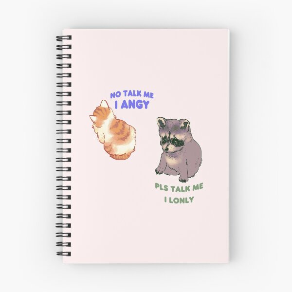 Item preview, my double pack of no talk me i angy and pls talk me i lonly meme designed and sold by RansRoom.