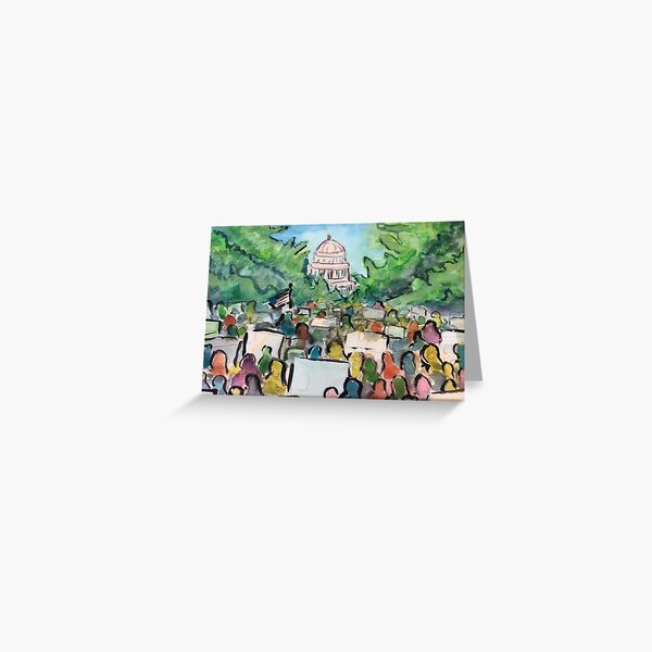 March Forward Greeting Card